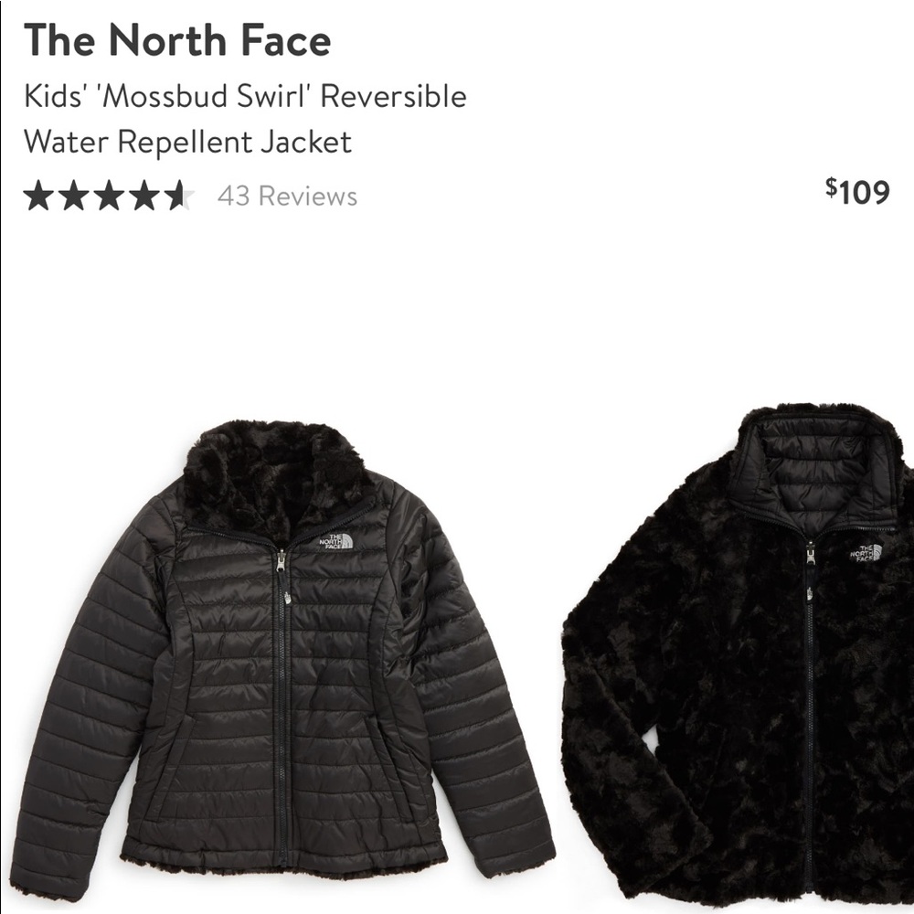 TNF Black Mossbud swirl jacket.
